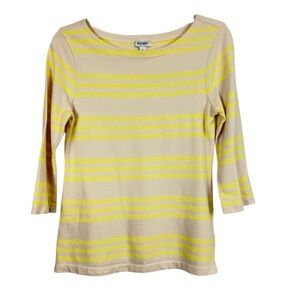 Old Navy 100% Cotton 3/4 Sleeve Striped Top S 🔥
